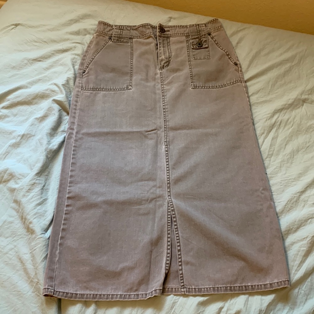 Cargo maxi skirt
